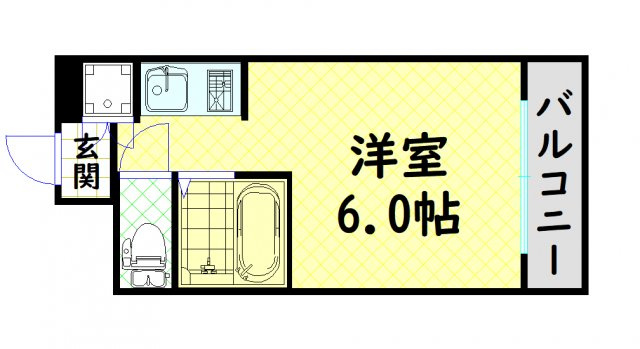 【間取り】 | ドミール堺筋本町