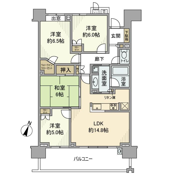 ライオンズ守谷駅前プレミアムの間取り