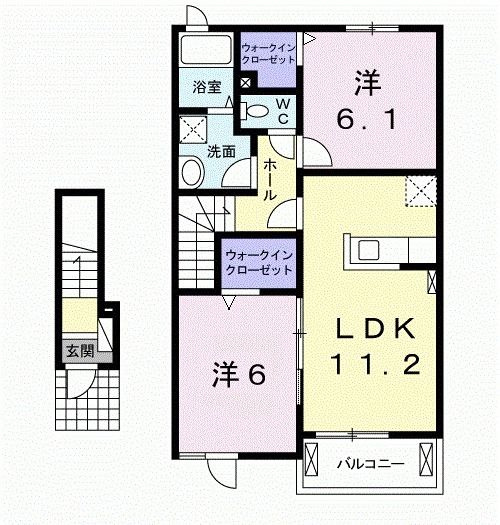 パストラール　ライツⅠの間取り