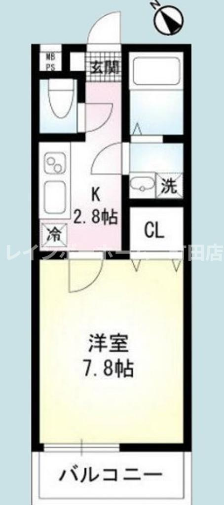 レ・フレール※初期費用分割後払いサービス利用可能物件の間取り