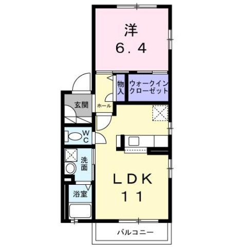 サニーフラットＢの間取り