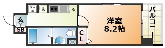 アドバンス三宮Ⅳルシールの間取り