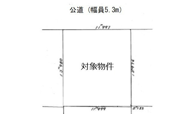 佐伯区美鈴が丘東2丁目の土地図