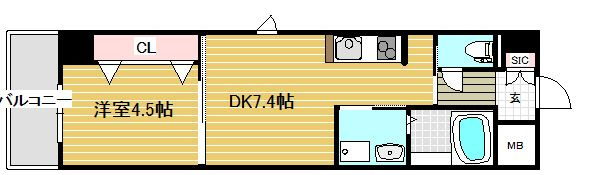 リアライズ深井駅前の間取り