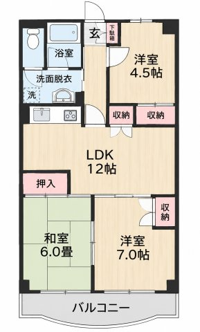 【間取り】 | シャルマン５