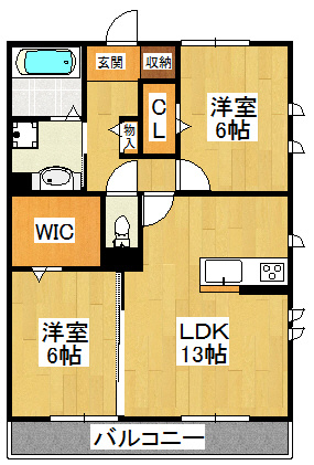 テラス市川高谷の間取り