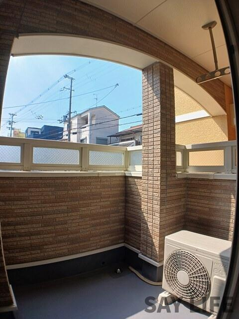 ルアーナ山城のバルコニー