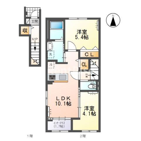 南屋敷。の間取り