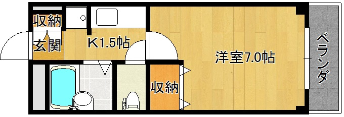 クレアール西川の間取り