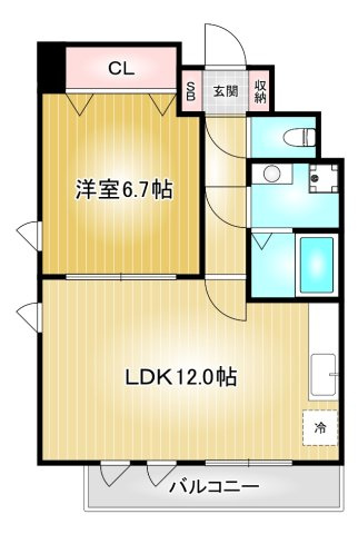 CLAIR HEIWA｜名古屋市の賃貸ならMy賃貸の間取り|CLAIR HEIWA