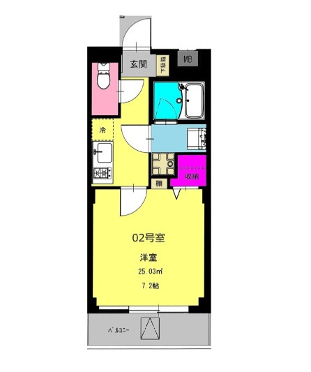 b'CASA隅田桜橋の間取り