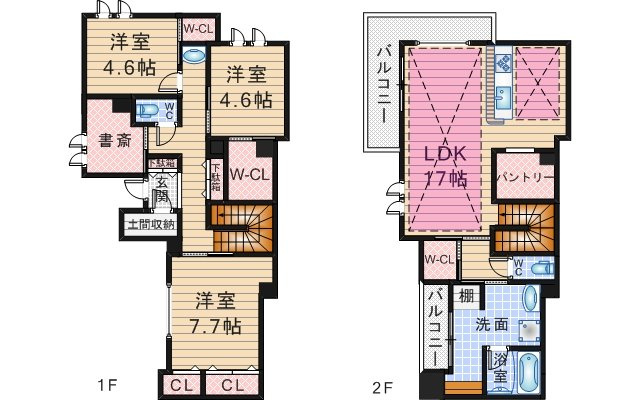 曽根東町1丁目テラスⅡの間取り