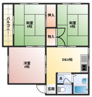 【間取り】 | ハイデンス本町