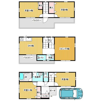 【間取り】 | 志木市柏町貸家