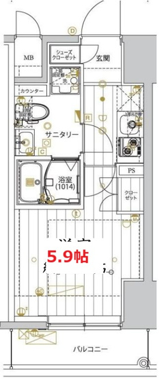 【間取り】 | レガリス品川サウス | 間取り