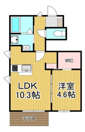 エール逆瀬川の間取り