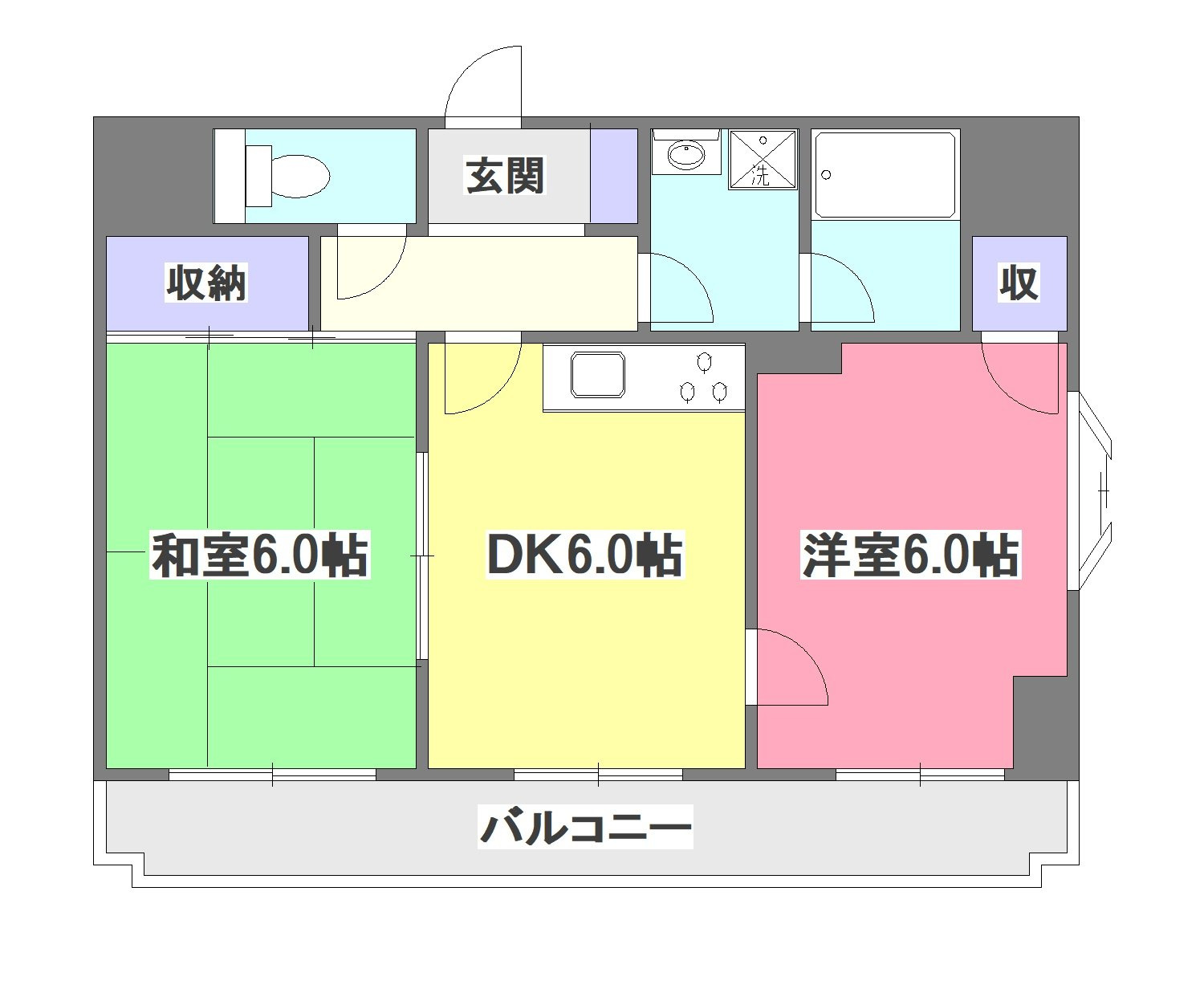 ラフォーレ壱番館の間取り