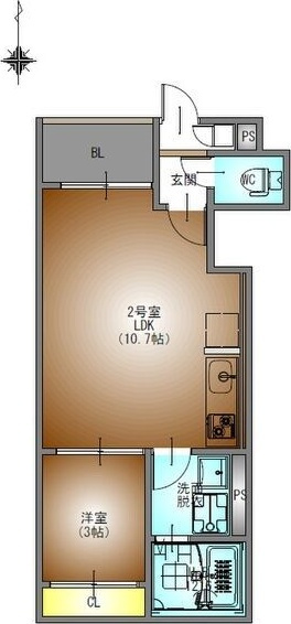 REGALEST三番町の間取り