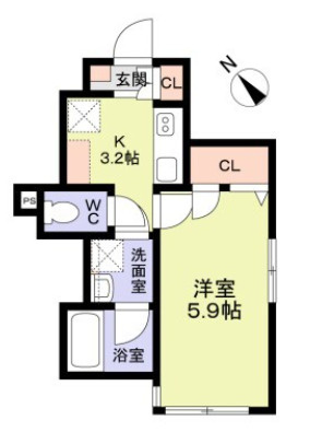 【間取り】 | ＷｏｏｄＣｒｅｓｔ沼袋Ｔｅｒｒａｃｅ