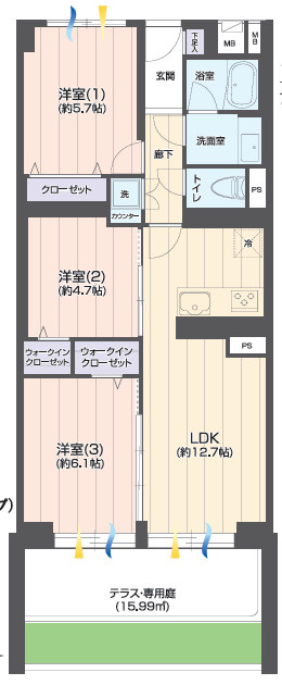 コープ戸山台の間取り