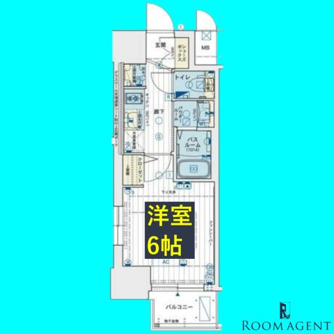 エステムコート名古屋新栄アクシスの間取り