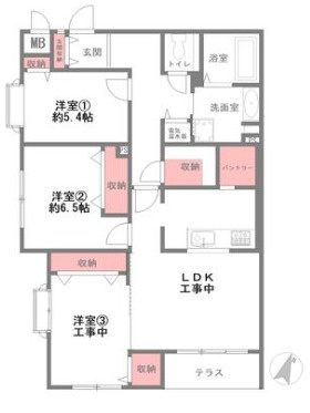 芦屋大原町パークハイムの間取り