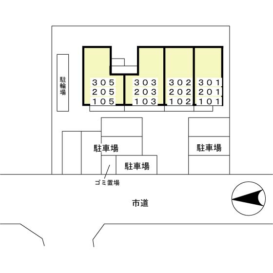 シャルムＨＡの区画図