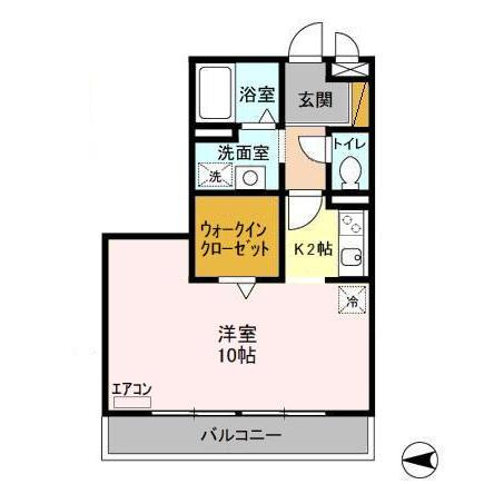 シャルムＨＡの間取り