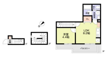 【間取り】 | ＷｏｏｄＣｒｅｓｔ沼袋Ｔｅｒｒａｃｅ