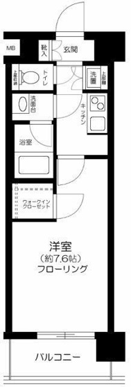 【間取り】 | ハーモニーレジデンス東京アーバンスクエア＃002
