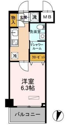 カスタリア武蔵小杉の間取り|オートロック・エレベーター・宅配ボックス完備♪