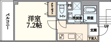 神戸市北区藤原台北町７丁目のアパートの間取り