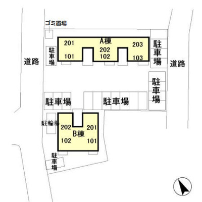 【区画図】 | クレスト藤ヶ丘 Ｂ