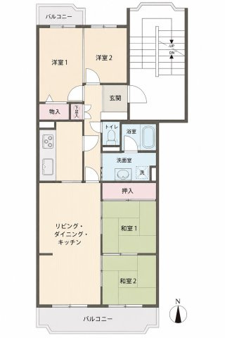 【間取り】 | サンハイツ高槻4号館