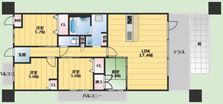 【間取り】 | ジオ緑地公園シティフォレスト