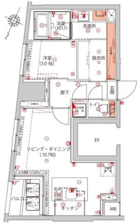 【間取り】 | ハーモニーレジデンス千代田岩本町