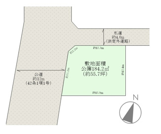 【土地図】 | 【当社専任】市原市辰巳台東4丁目　売り土地