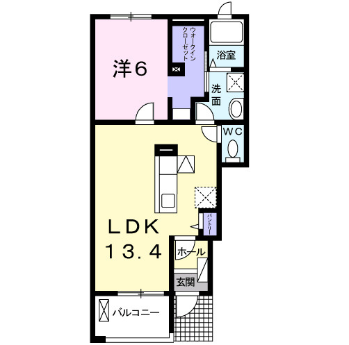 クレーヴ美合Ⅱの間取り