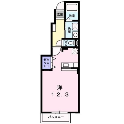 エスパース　彩華Ｂの間取り