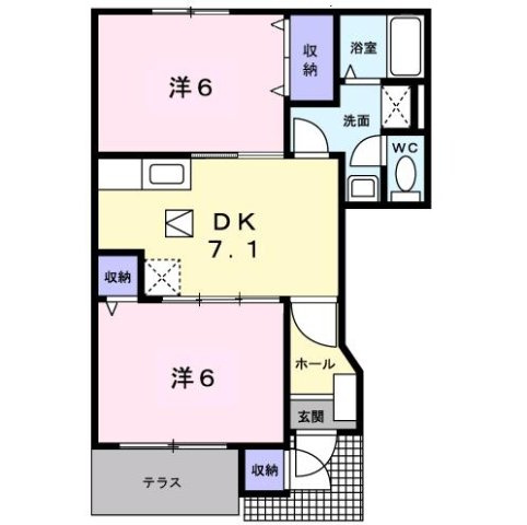 メゾン・グランドールＢの間取り