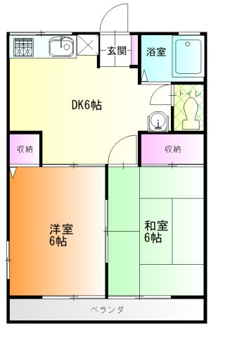 タウンハイツ・レトアBの間取り