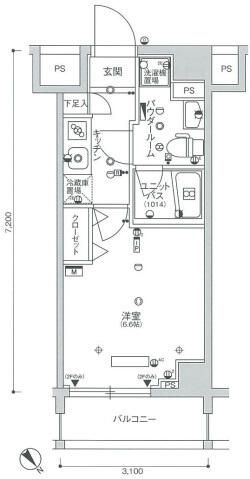 スカイコートパレス西巣鴨の間取り