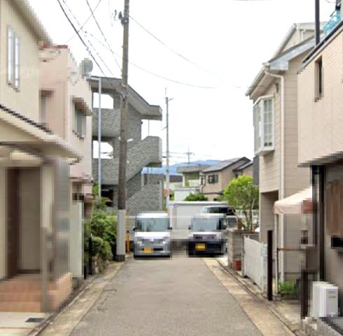 安倉南4丁目の前面道路含む現地写真|南側　公道　幅員4.2ｍ　南道路に面し陽当り良好