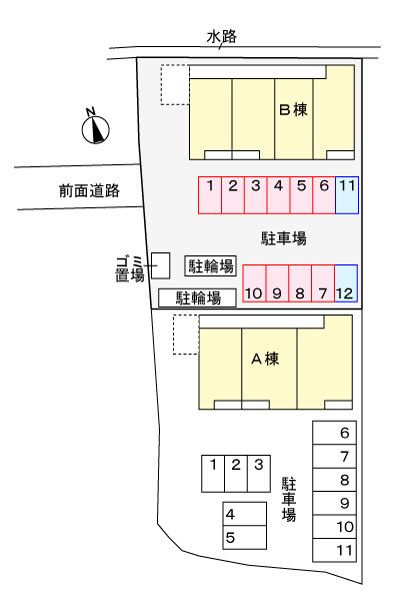 ヴォワ　ラクテ　ノースの区画図