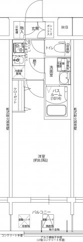 レジデンス大阪福島フォルテの間取り|レジデンス大阪福島フォルテ　間取り