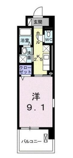 【間取り】 | フルーレⅡ | 間取りです。