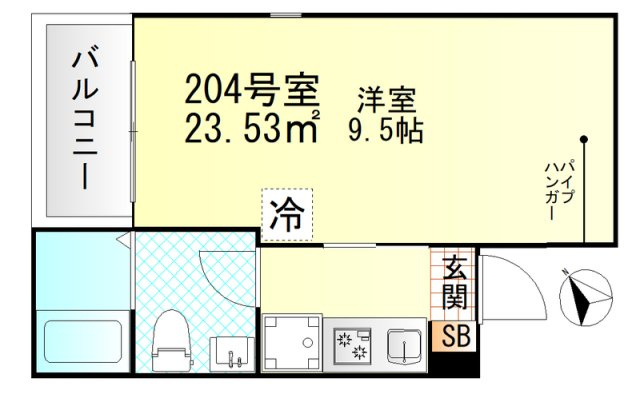 Valle Feliz雑色の間取り