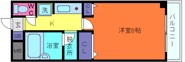 オ・ボワクレールの間取り
