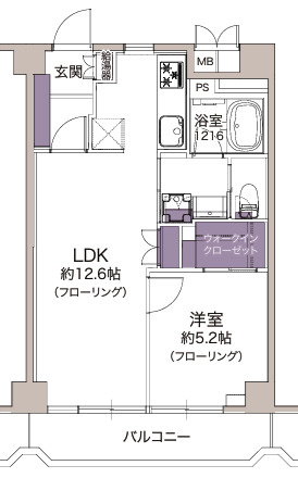 マンション中落合ガーデニアの間取り