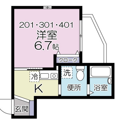 グルワール代田橋の間取り